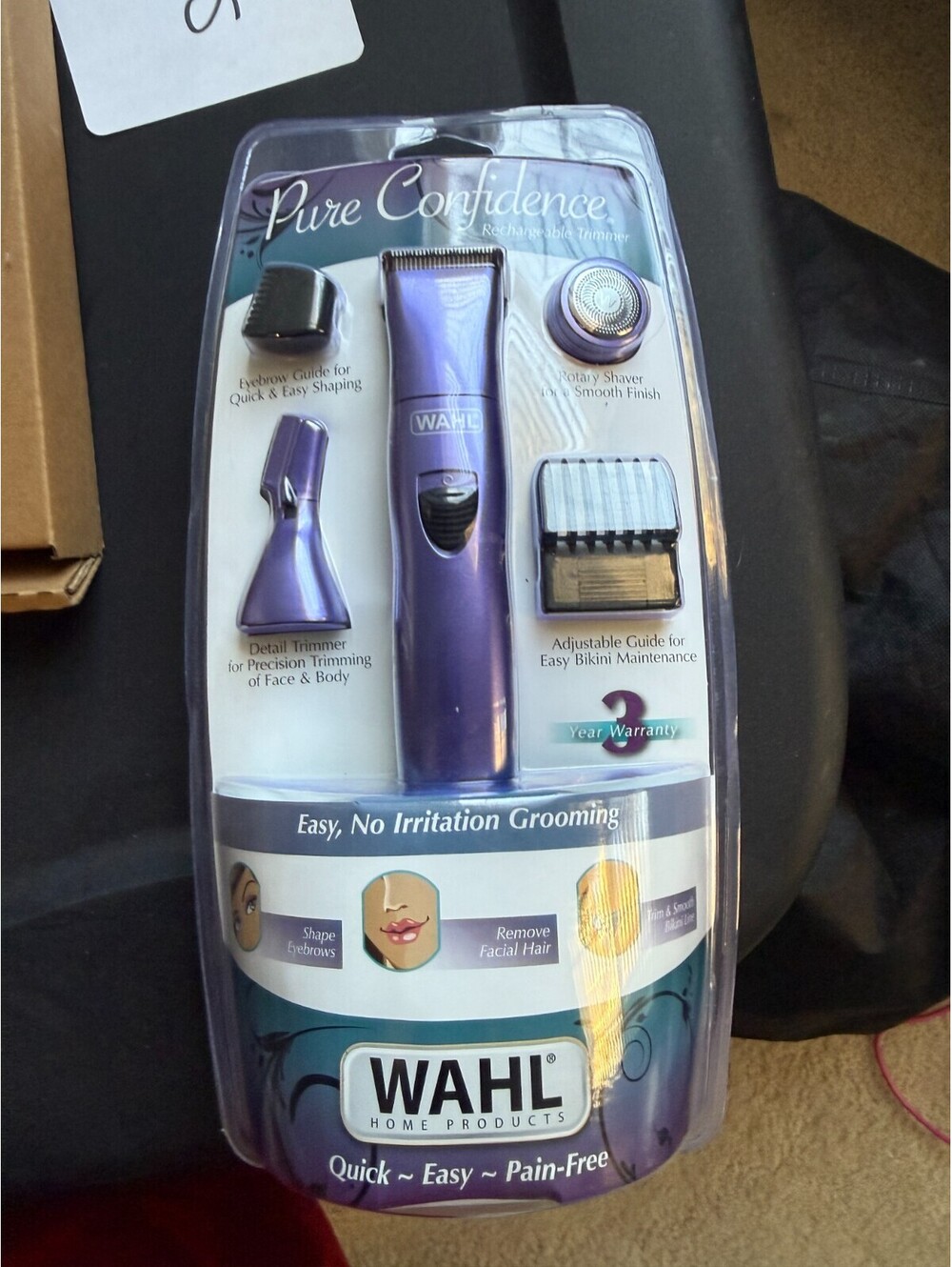 Wahl Pure Confidence Rechargeable Electric Trimmer, Shaver & Detailer